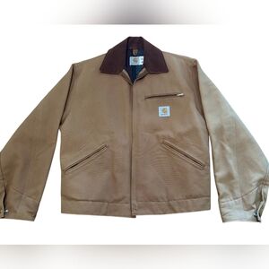 90s Detroit Carhartt Men's Brown Field Jacket Mens Size M RARE UNIQUE VINTAGE